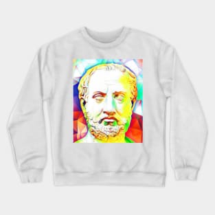 Thucydides Colourful Portrait | Thucydides Artwork 11 Crewneck Sweatshirt